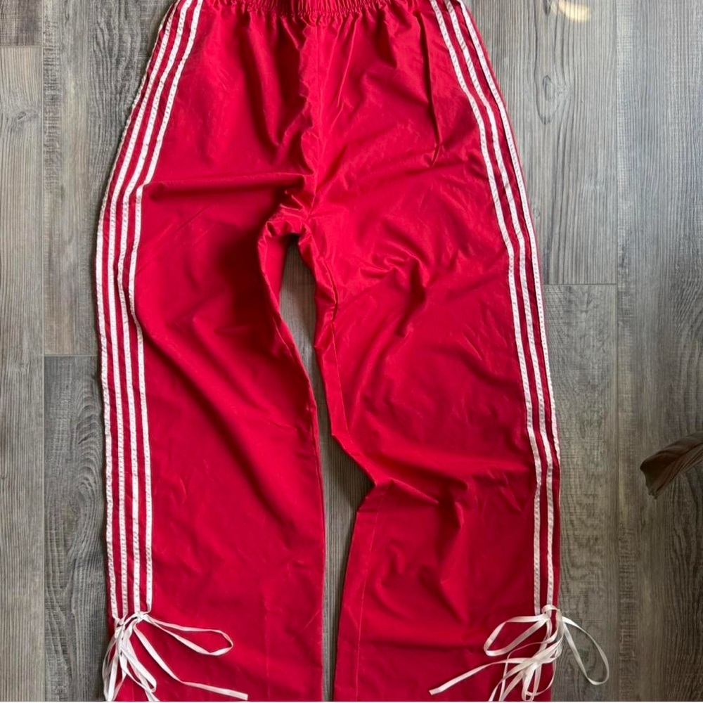 Red Track Pants - Picture 2 of 2